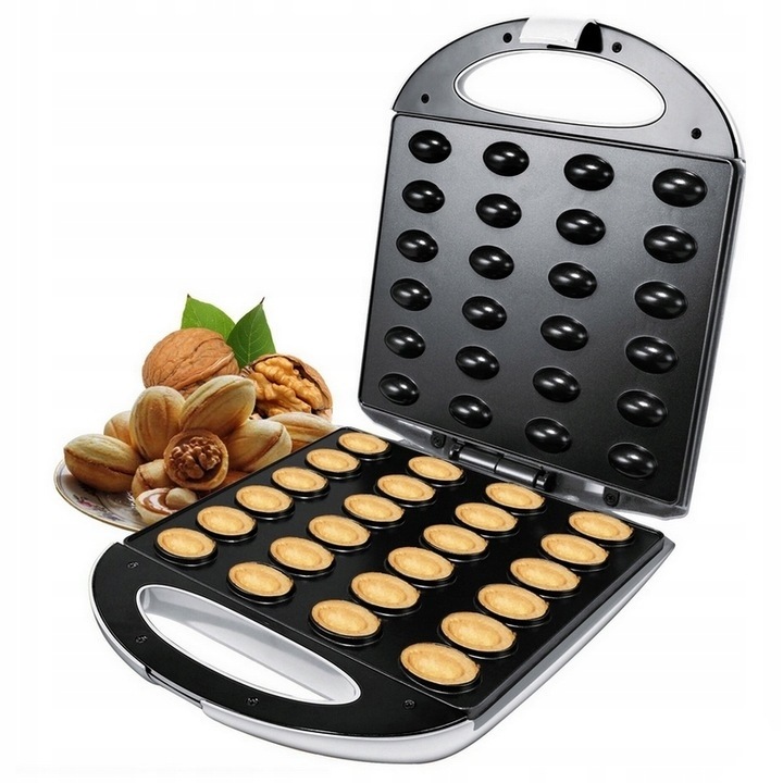 Aparat electric pentru prajituri Azaris, 24 forme, 1400W, negru, dimensiuni 310x265x100mm