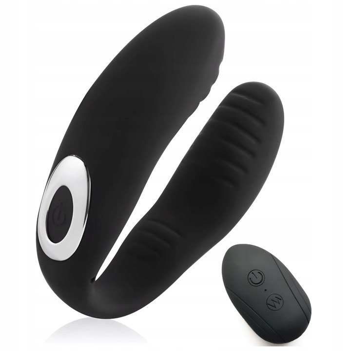 Pár vibrátor Night Fantasy, dupla stimuláció, 10 rezgési mód, vízálló, 18,5cm