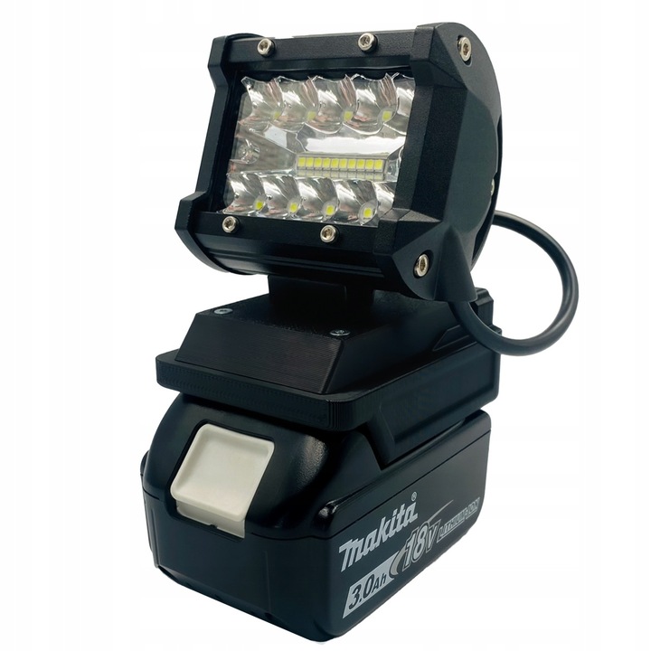 Lampa de lucru LED MAX cu port USB, 60W, 7000lm, IP67, 110x110x26mm