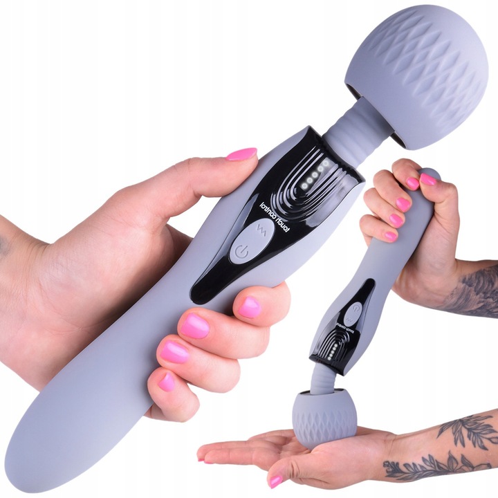 Vibrator dublu Ero-Bull, vibrator cu 5 programe de vibratie, waterproof, 27x5,5cm