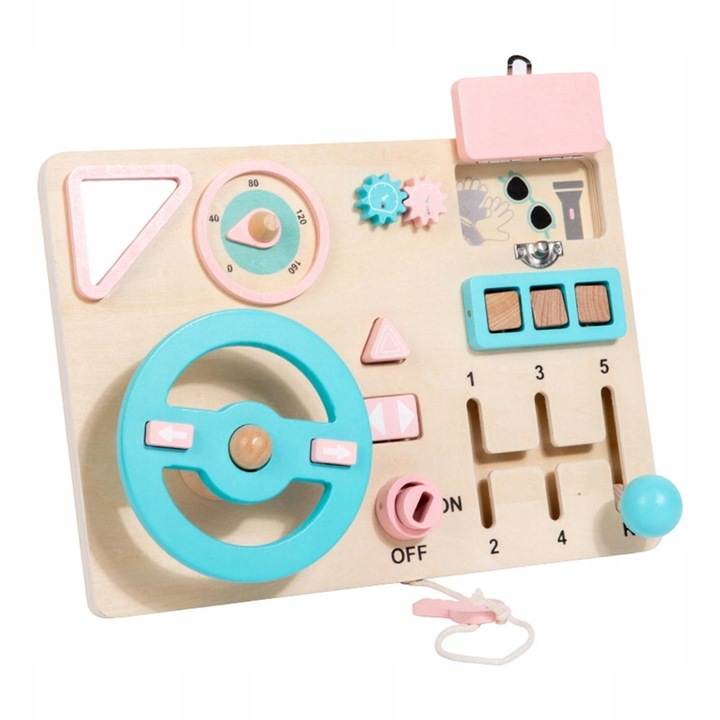 Interaktív Montessori fa szenzoros tábla, játék gyerekeknek