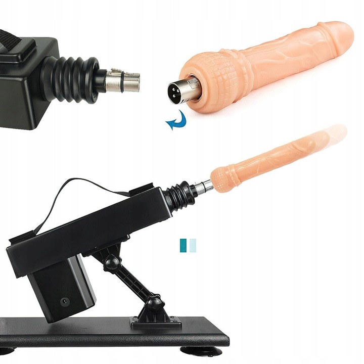 Unisex szexgép, 420 mozdulat/perc, 3 tartozék, 19x4cm