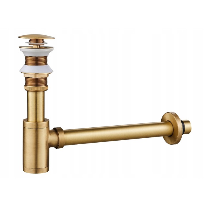 Комплект сифон и източване с преливник KINKIBOS, 30 см, 32 мм