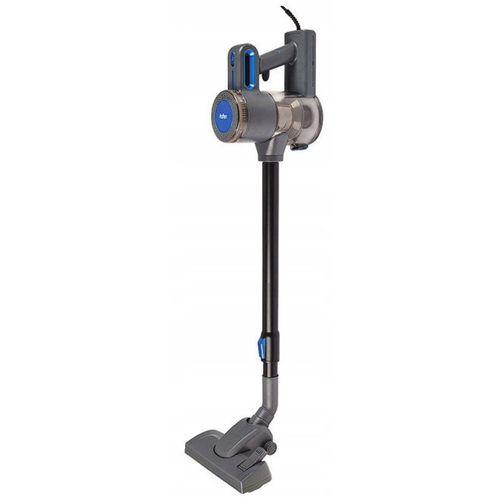 Aspirator vertical, Hoffen, 600W, sistem ciclon, filtru HEPA 12, Negru / Gri