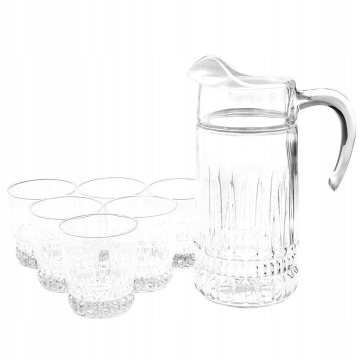 Luminarc Imperator kancsó és pohár készlet, 1,6L + 6x300ml, átlátszó, 6 személyes