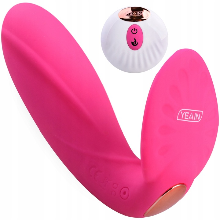 Дискретен вибратор Ero-Bull, с 10 програми на вибрация, функция за загряване 40°C, 9x3,1см, водоустойчив