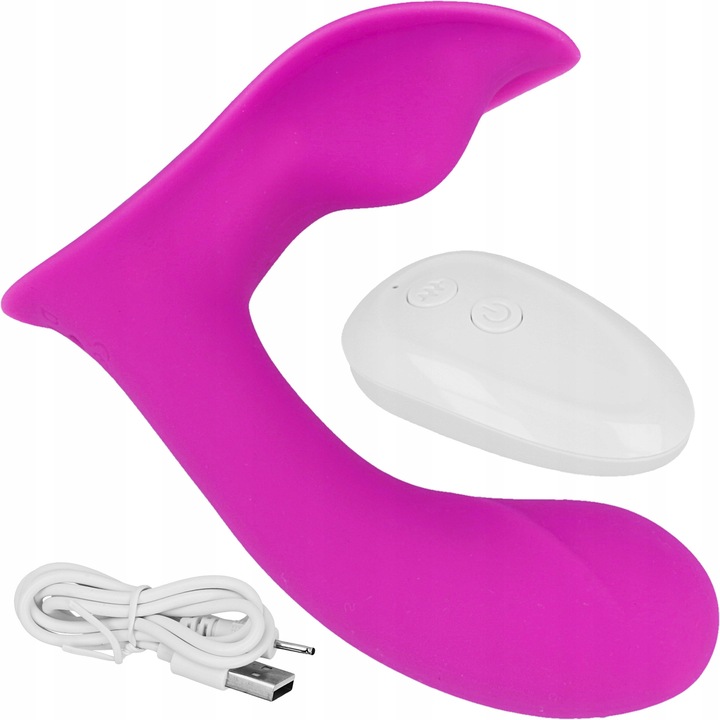 Vibrátor pénisz 2w1 Lelex, USB