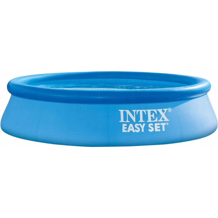 Piscina gradina Intex Easy Set 305x76cm albastru set 4 in 1
