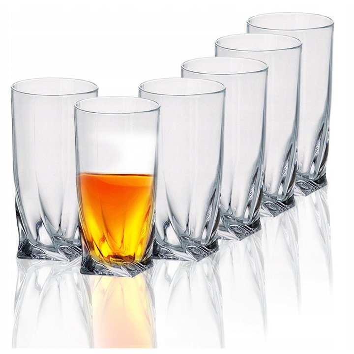 Set 6 pahare Bohemia, 50ml, sticla cristal fara plumb, transparent