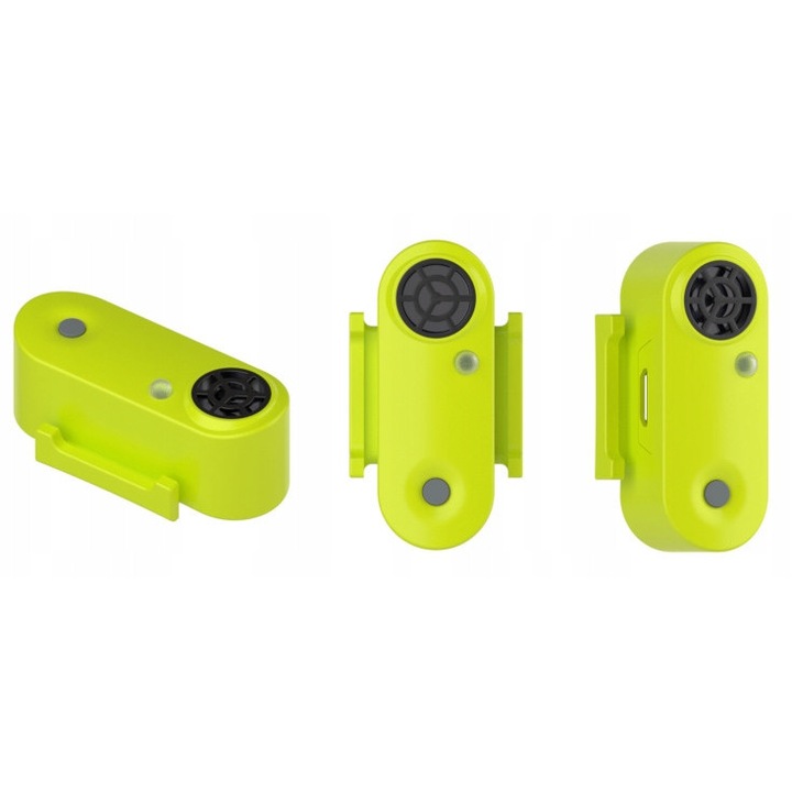 Dispozitiv repelent pentru capuse Tickless Run UV, galben, ultrausor, cu functie de localizare nocturna, set de incarcare micro USB