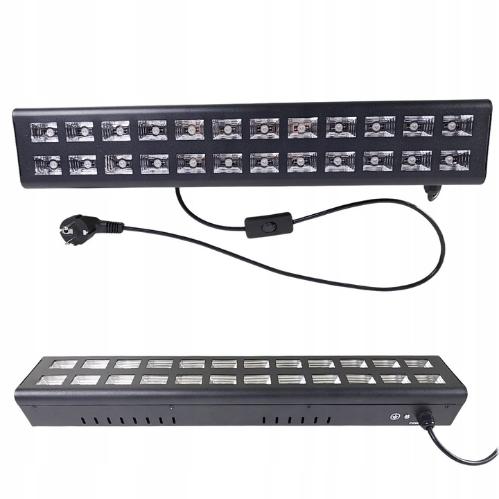 Bara LED UV Light4Me 24x3W, efecte ultraviolete, 50cm, negru