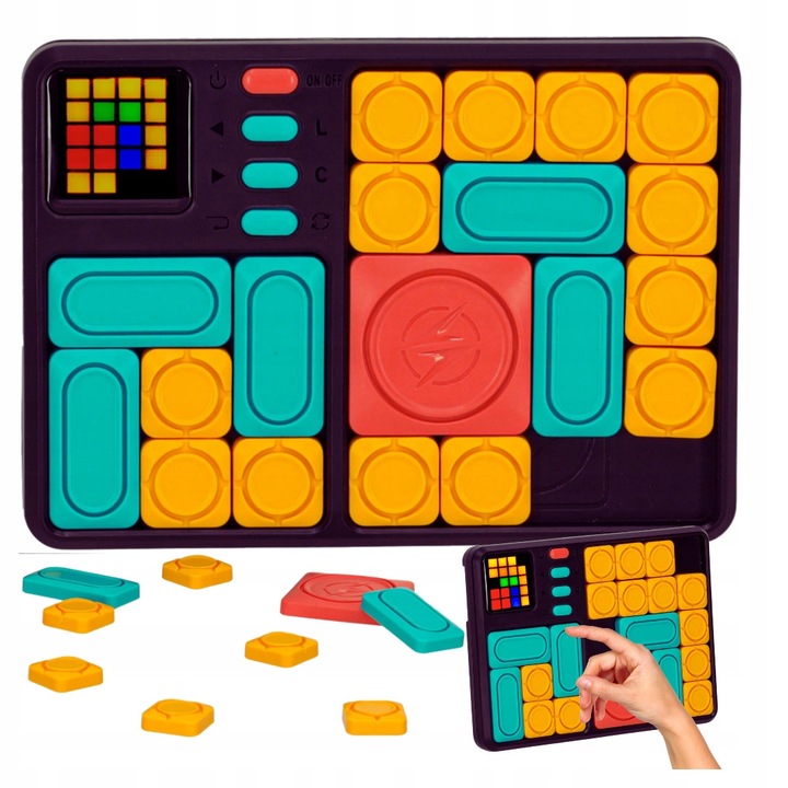 Mágneses oktató kirakó, 500 szint, 18x12,7x2,5cm