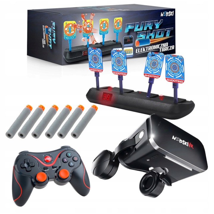 Set ochelari VR Webski, 175x80mm, cu gamepad+tinta electronica