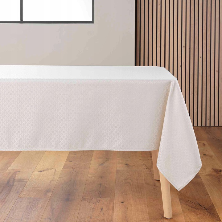 Douceur d'interieur ARTEA asztalterítő 140x240cm, taupe, poliészter, geometrikus design