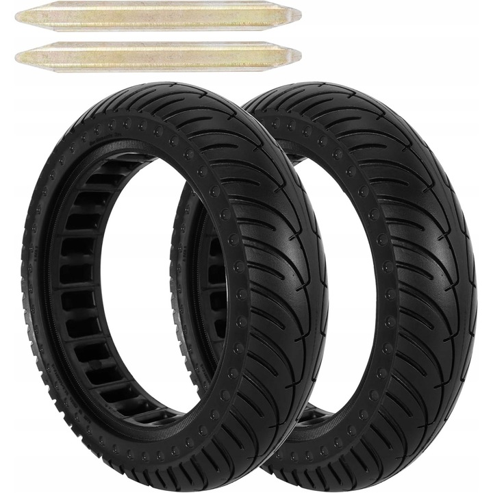 Set 2 Opusi Solid 8.5x2 pentru Scooter Electric, Antipunctura, 21cm, 13.8cm