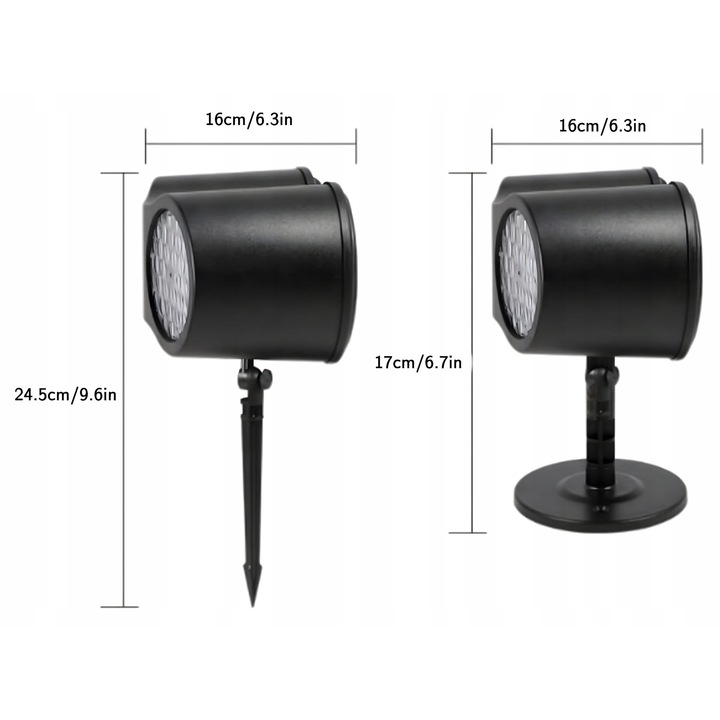 Proiector LED Craciun, Saniute, multicolor, pentru interior