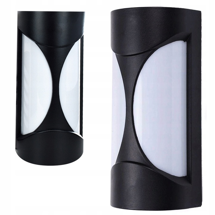 Aplica Decorya, metal, negru mat, 25x11cm, IP65, montaj vertical/horizontal, fara sursa de lumina
