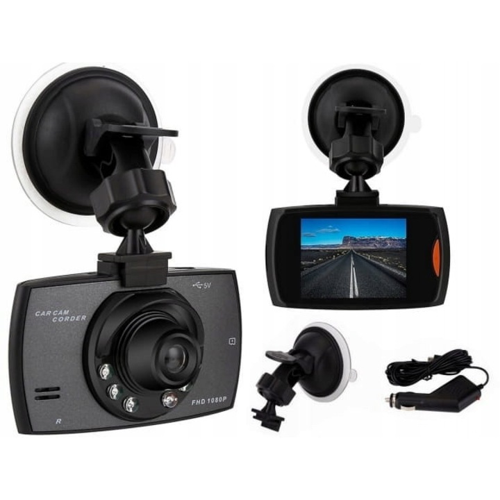 Kamera autó DVR Kopier G30, Full HD, fekete, 2.4"