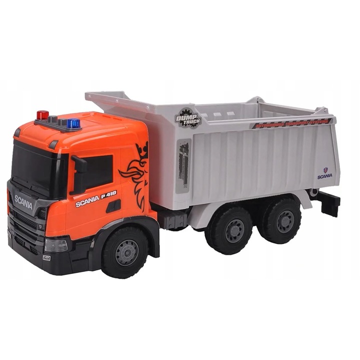 Scania P410 játék teherautó, 18 modellből álló készlet, 49x19x22cm