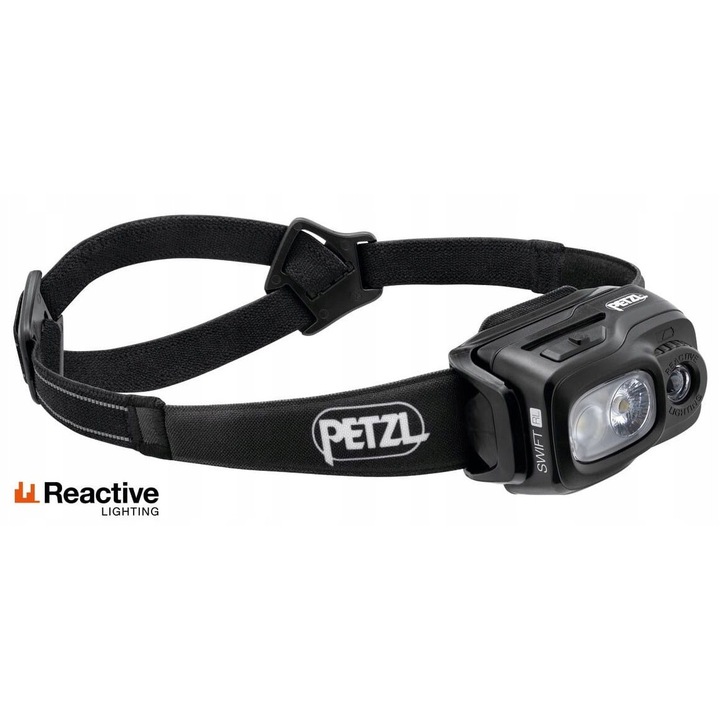 Челник Petzl Swift RL, 1100lm, черен, презареждаем, USB-C
