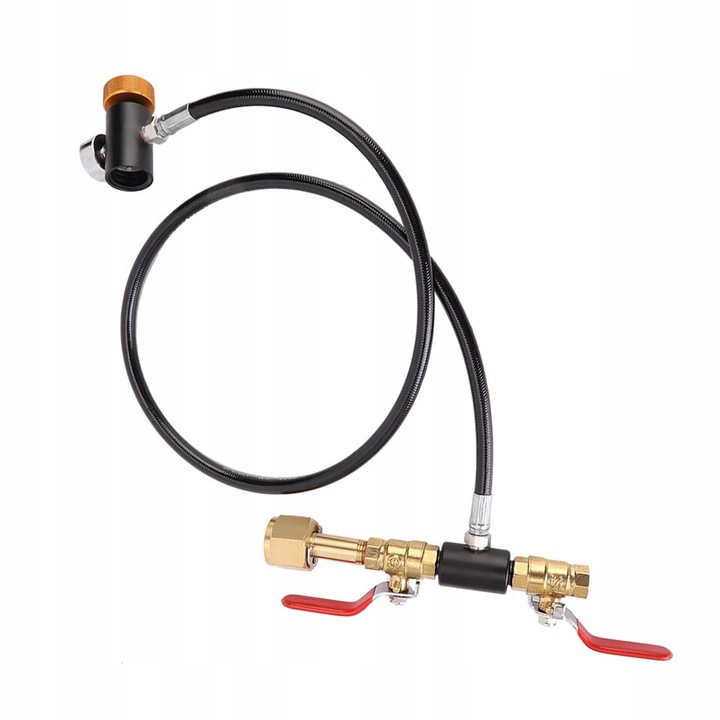 Adaptor de umplere CO2 cu manometru, 36 inch, pentru Sodastream, inox