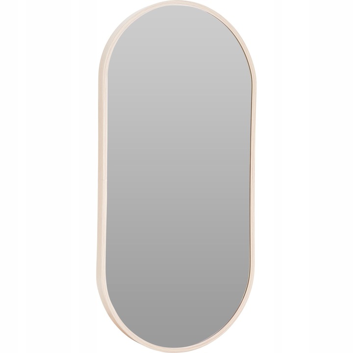Ovális alumínium tükör, Home Styling Collection, 30x60cm