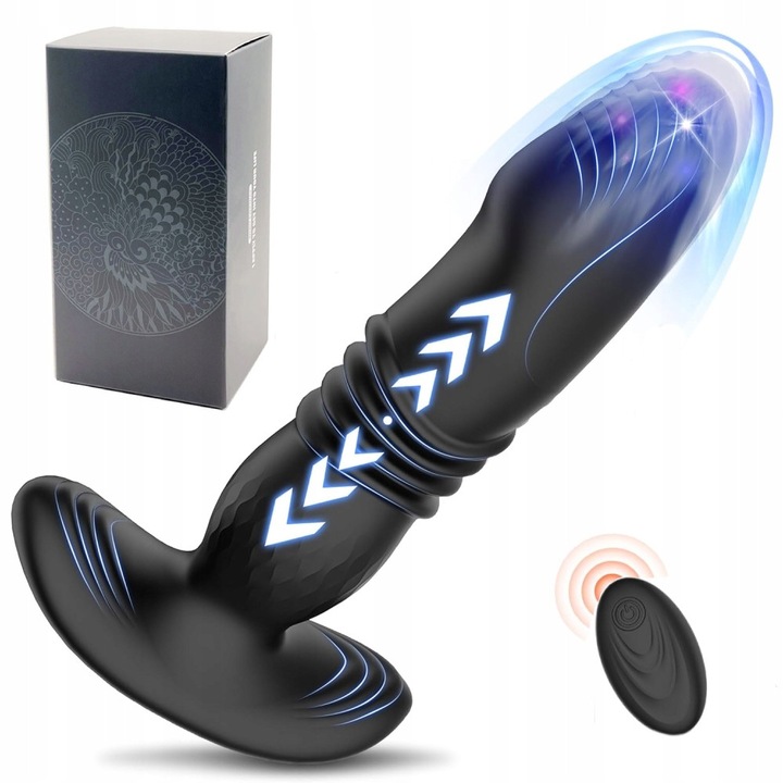 Prosztata vibrátor 10 vibrációs móddal, távirányítóval, vízálló, mérete 6.2x3.6cm