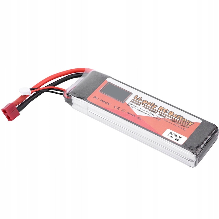 LiPo батерия 2S 7.4V, 5000mAh, 40C, за RC модели