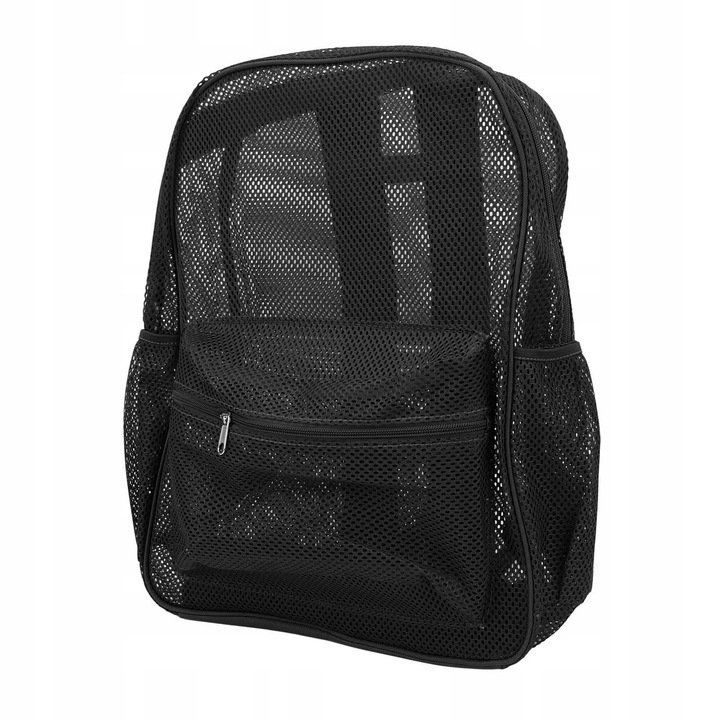 Hálós hátizsák, 43x32cm, fekete