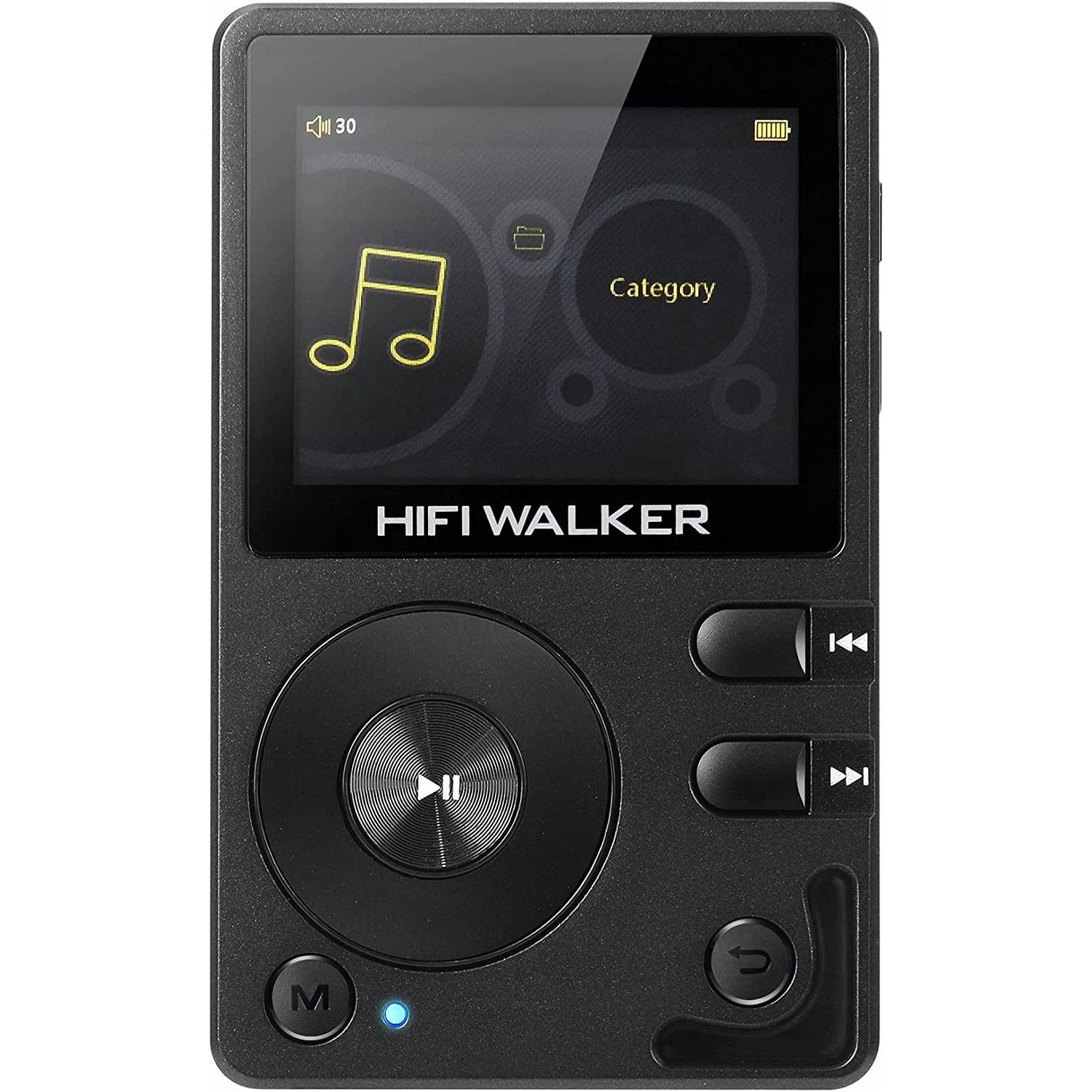 HIFI WALKER MP3 MP4 プレーヤー H2 ブラック Mp3 player HIFI WALKER H2, Bluetooth 4.2, 64GB, DSD DAC