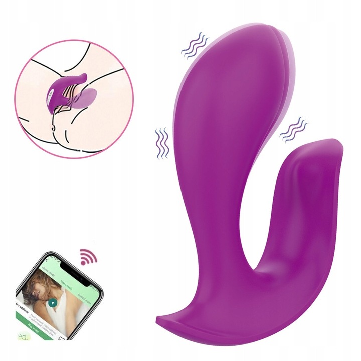 Vibrátor Éjszakai Fantázia, modell Paname App Pro, lila, 11,1x9,7x3,6cm, 12 rezgési program, alkalmazással vezérelhető