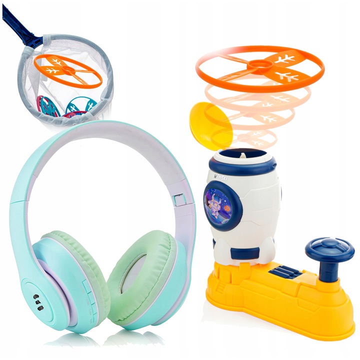 Комплект интерактивни играчки, Изстрелване на дискове, 2 чиватери, многоцветни, за деца
