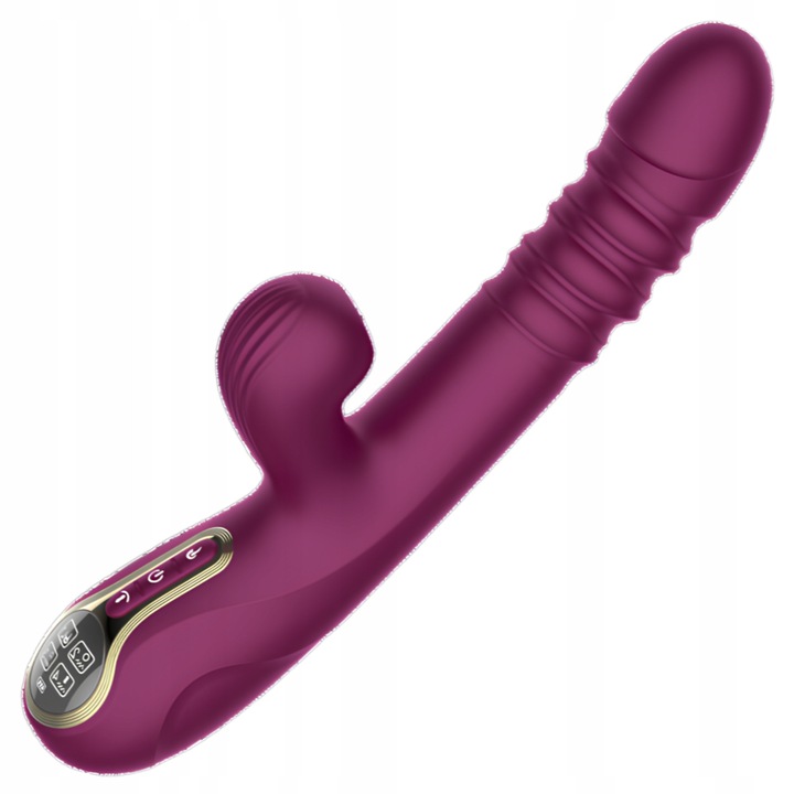 Vibrátor 4az1-ben GDD, fűtés, 24.3x3.9cm, USB