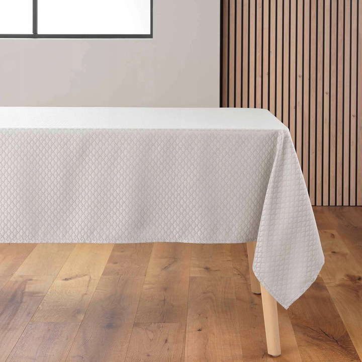 ARTEA asztalterítő, 140x240cm, poliészter, taupe, geometriai design