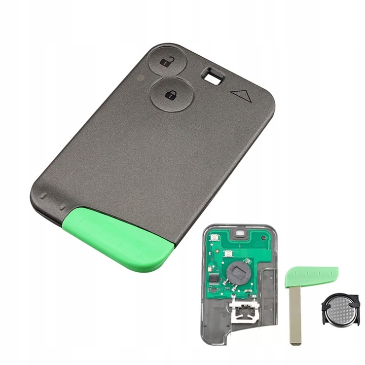 Cheie auto Renault Laguna II/Espace II, 2 butoane, 433MHz, cu grot curat, baterie inclusa, set de inlocuire