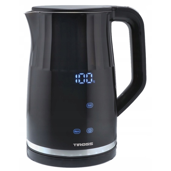 Fierbator electric fara fir 1,7l, 2200W, display mare, 4 setari temperatura, rotire 360°