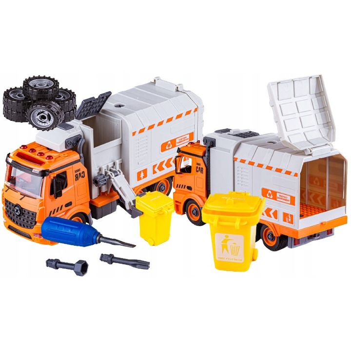 Set camion de gunoi, Multicolor, 37,5x25x13,5cm