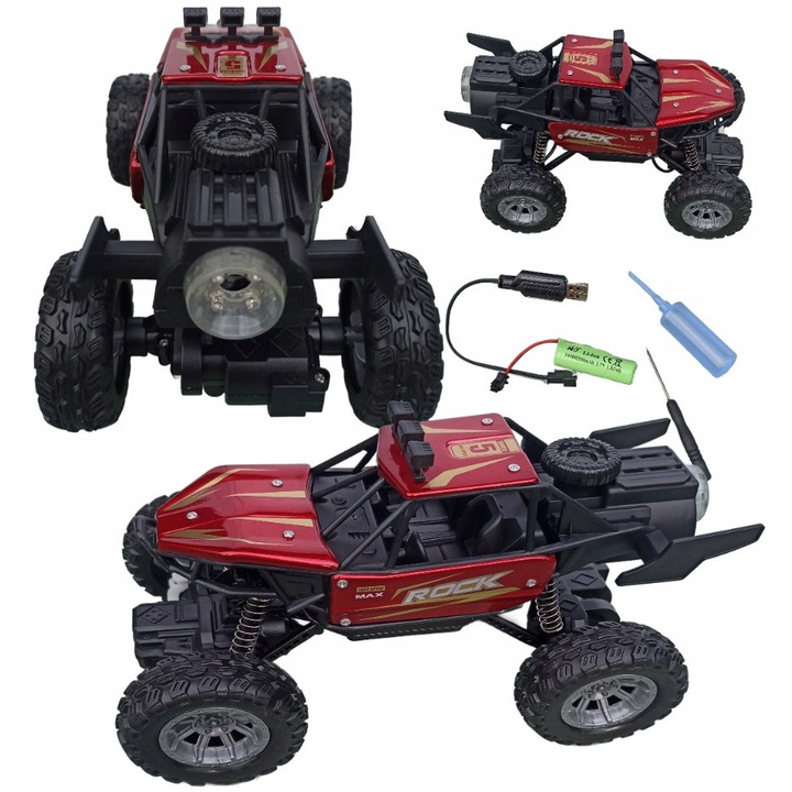 Távirányítós autó, fém, füsthatásokkal, 20x13x13cm, 6 év feletti gyermekeknek