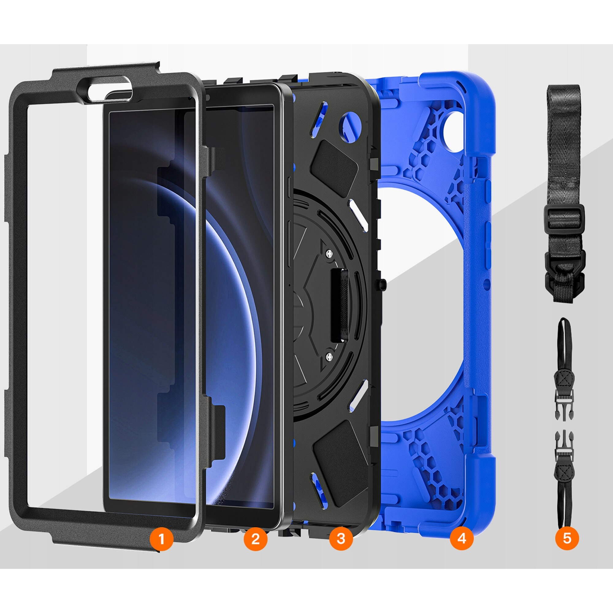 Etui pancerne Shockproof pentru Samsung Galaxy Tab A9 8,7 2023, set