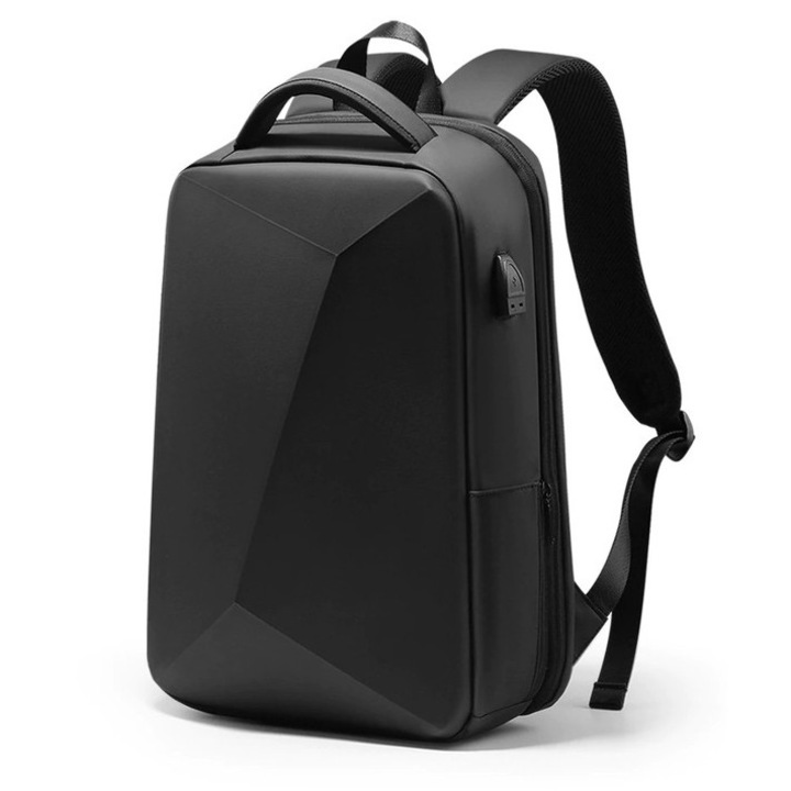 Rucsac laptop 15.6'', K&M, waterproof, sistem antiefractie, USB, 45x32x12cm