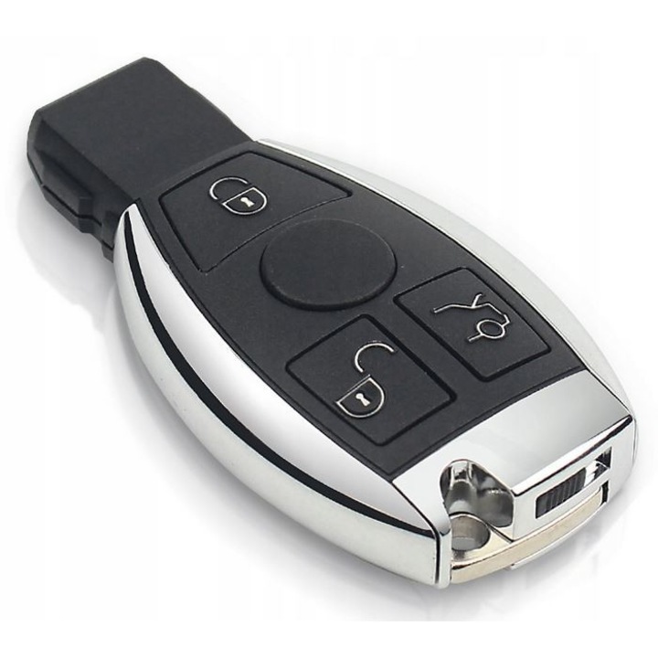 Cheie electronica pentru Mercedes, 3 butoane, frecventa 433 MHz, set complet