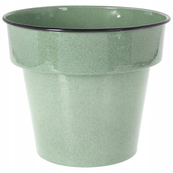 Oslona metalica pentru ghiveci, Home Styling Collection, 31x28cm, verde