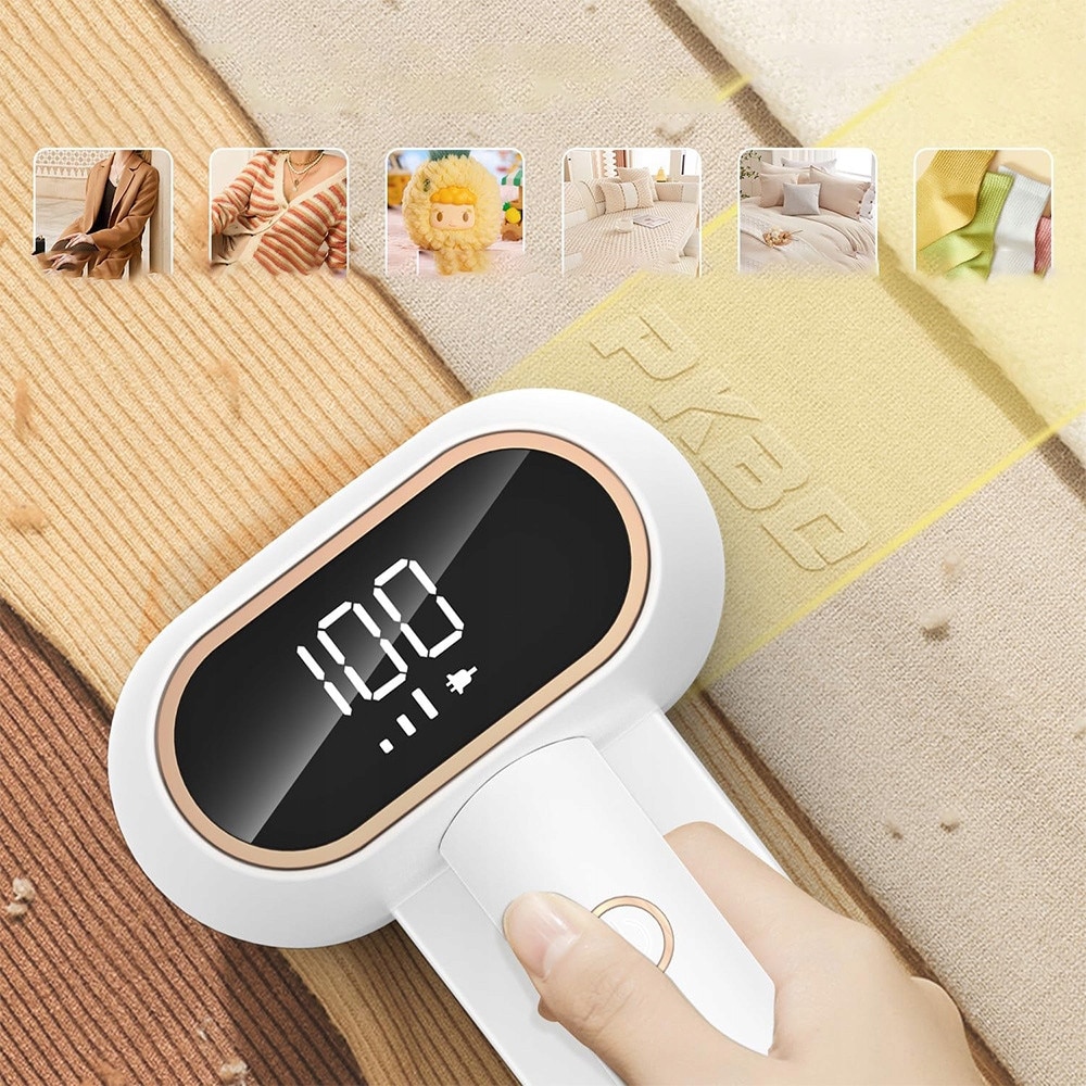 Aparat de scame fara fir, alb, 3 viteze, 1800mAh