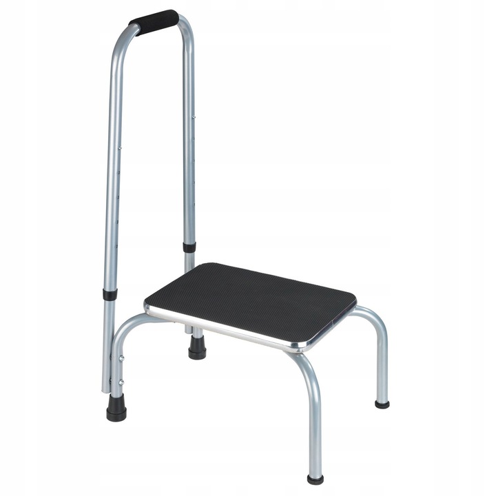 Többfunkciós sámli, SECURA, 150 kg, csúszásmentes, 36x25,5x86-98 cm