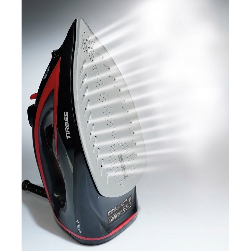 Fier de calcat cu abur, 2400W, ceramica, 350ml, 15x28x12cm