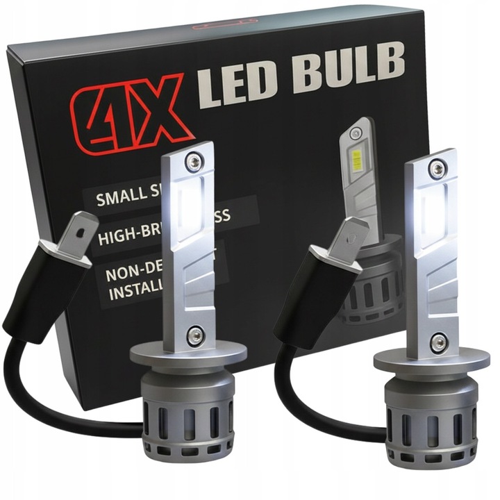 Set 2 Becuri LED H1 80W 22000 lm 6500K Canbus
