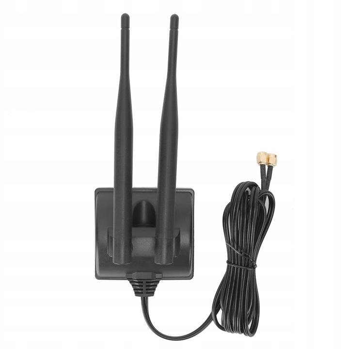 WiFi antenna 2,4G/5,8G, 6dBi, RP-SMA, 2m, készlet 2 db MHF4 kábellel