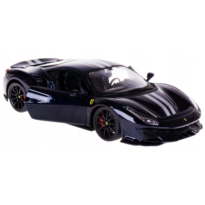 Modell fém Ferrari 488 Pista Bburago 1:24, gránát, 19,5x9,5x5cm