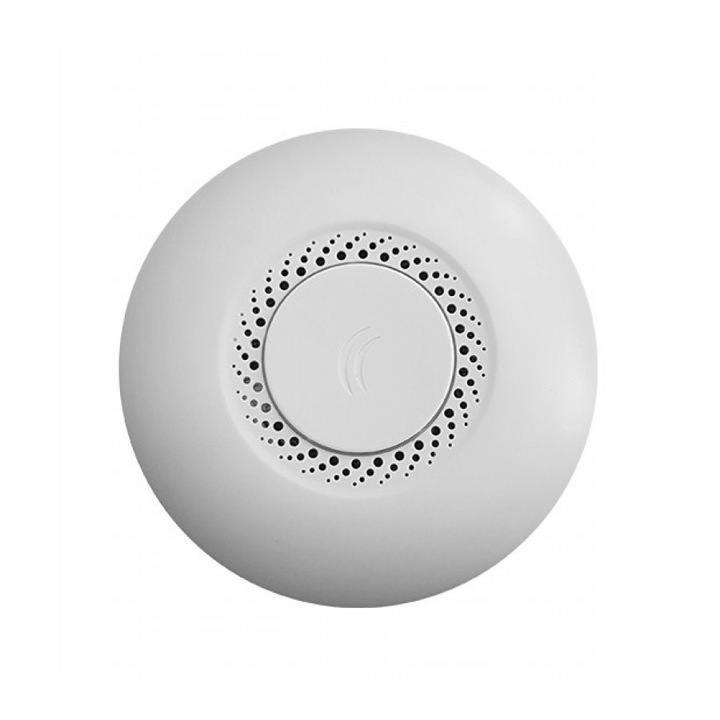 Punct de acces cAP-2nD, MikroTik, 300Mb, montare pe perete/sufit, PoE, 185x31mm