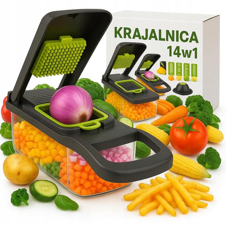 Set 14 in 1, razatoare si accesorii, taiere, gri, 10x28cm